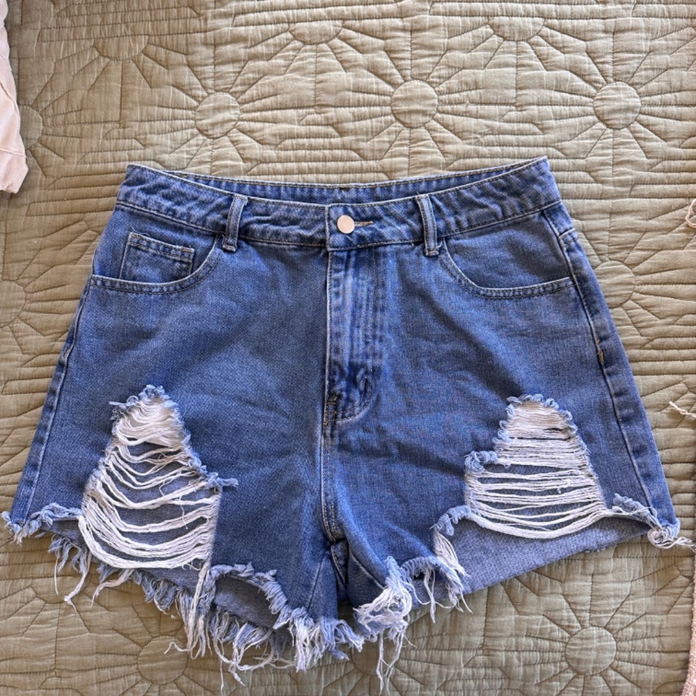 Distressed Jean Shorts size 12